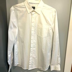 NEW (No tags) Armani Exchange men’s large dress shirt WHITE